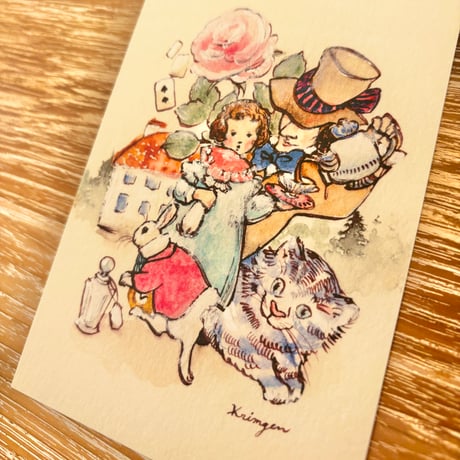 24K-21: Alice's Adventure in Wonderland (2024) postcard