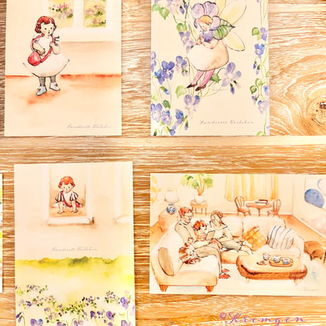 26K-17: "Family" postcard（「家族」ポストカード）