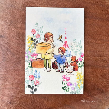 25K-03: "Traveling Store in Tokyo" postcard