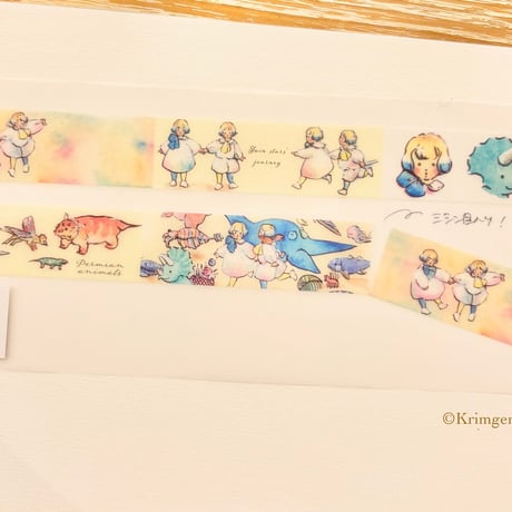 Washi tape with Perforations "Twin Stars' Journey"（ミシン目入りマスキングテープ "双子星の旅" 1巻）