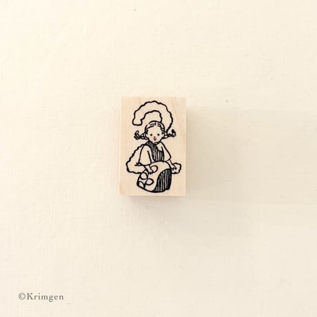 No.284: "2 + Girl" Stamp （２と女の子の ハンコ）
