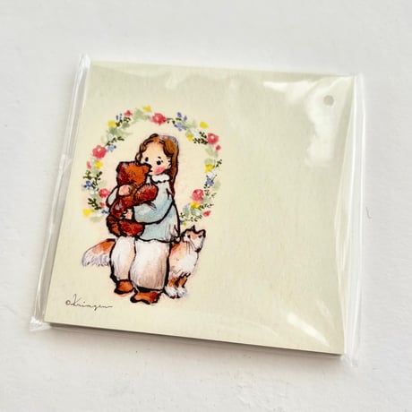 "Cat and Girl (Flower Children)" メモ張