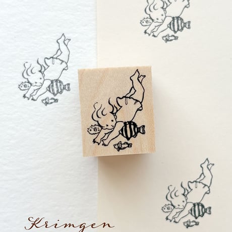 No.279: "Swimming" Stamp （泳ぐハンコ）