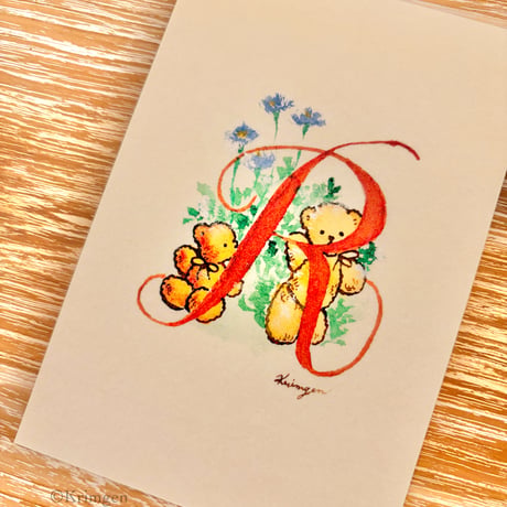 25K-55: "R"  postcard