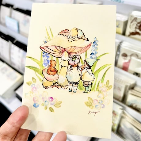 Summer mushroom ポストカード