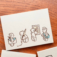 "Letter Bears" memo pad