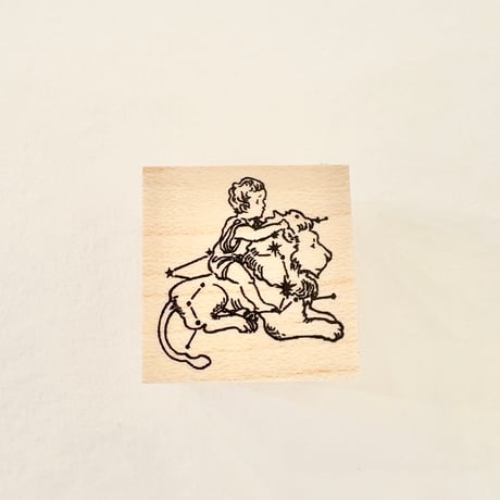 No.63: "Leo" rubber stamp  獅子座のハンコ