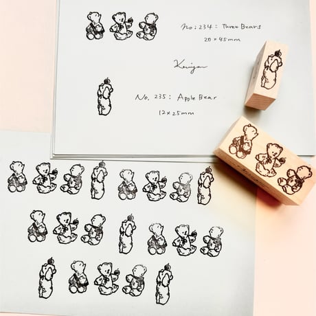 “Three Bears” Stamp （No.234) 三匹のくまハンコ