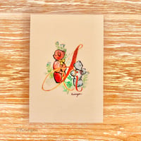 25K-53: "I"  postcard