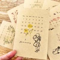 2024 calendar - postcard type- 12 sheets