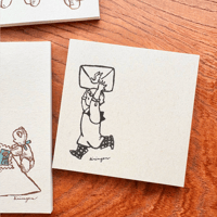 "Carrying a Letter" memo pad