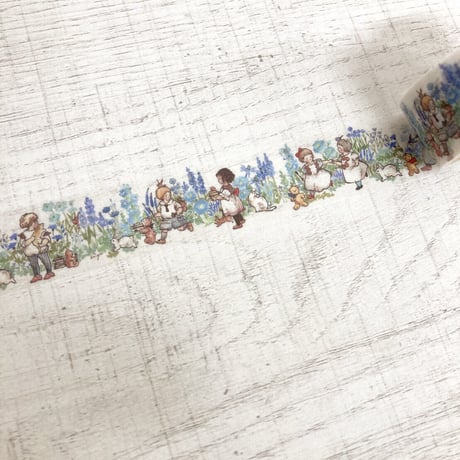Blue Flowers マスキングテープ
