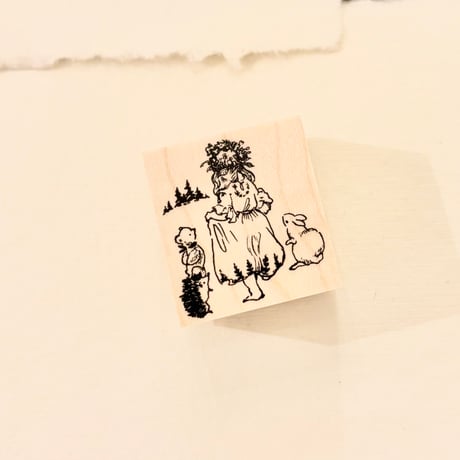 No. 257 "Skirt" rubber stamp