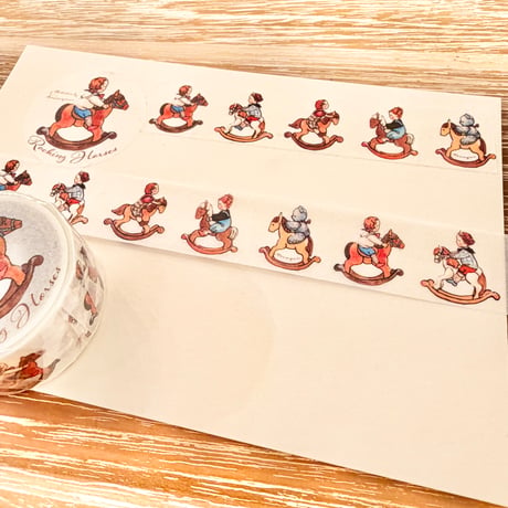 Washi tape  "Rocking Horses"（マスキングテープ "Rocking Horses"）