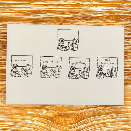 No.220-B: Ticket Frame Stamp （チケットのフレームハンコ）