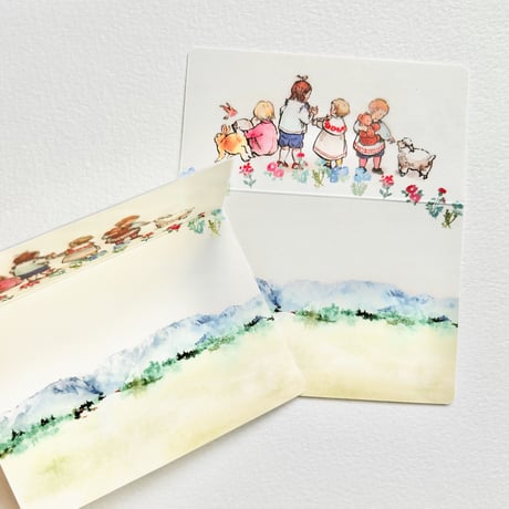 Message Card & Sealing Sticker Set (Children) *終売予定