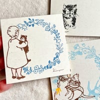 猫を抱く子 (Child Holding Cat) メモ帳