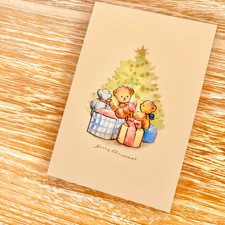 25K-37: "Bears inside boxes" postcard