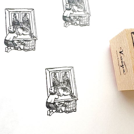 No.266 Window (cat) Stamp （窓辺の猫スタンプ）