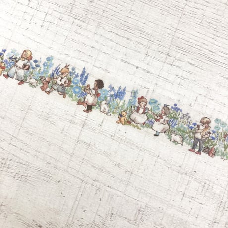 Blue Flowers マスキングテープ
