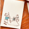 \"Writing a Letter (Green)\" memo pad