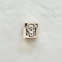 No.192: Foodie Bear (くいしんぼくま）ハンコ