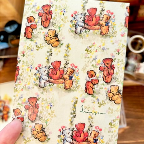 Bears in a Field ポストカード