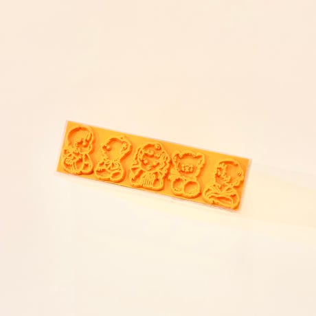 No. 265 "Children and Teddy Bears" rubber stamp （子供達とテディベアハンコ）