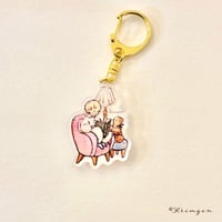アクリルキーホルダー「pink sofa」(Acrylic Charm)
