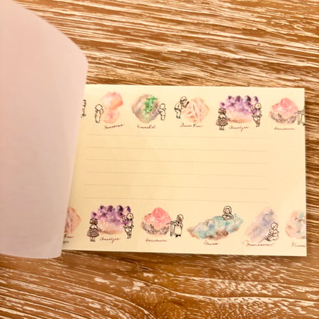 Minerals メモ帳  （鉱物 メモ帳）