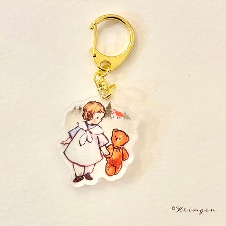 アクリルキーホルダー「水色のドレス」(Acrylic Charm)