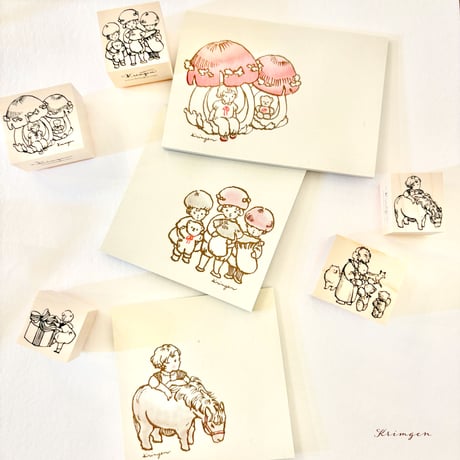 "Mushroom House"  memo pad