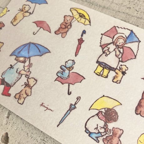Umbrellas ポストカード
