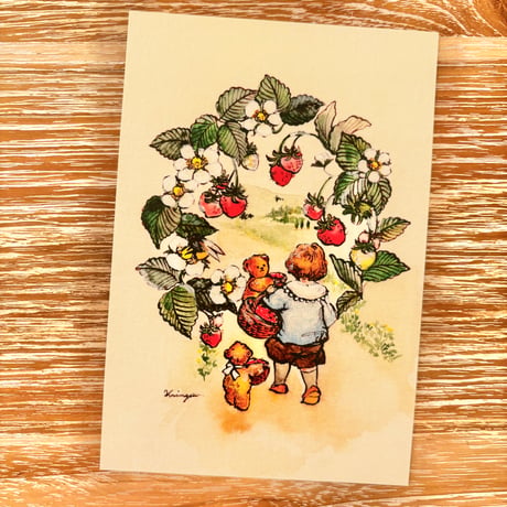 24K-15: Strawberry Picking  ポストカード