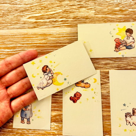 小さなカードセット "in the sky" (set of 15 small cards)