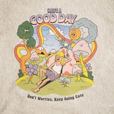 Daily Routine × Hunt Tokyo "HAVE A GOOD DAY" Heavy Hoodie