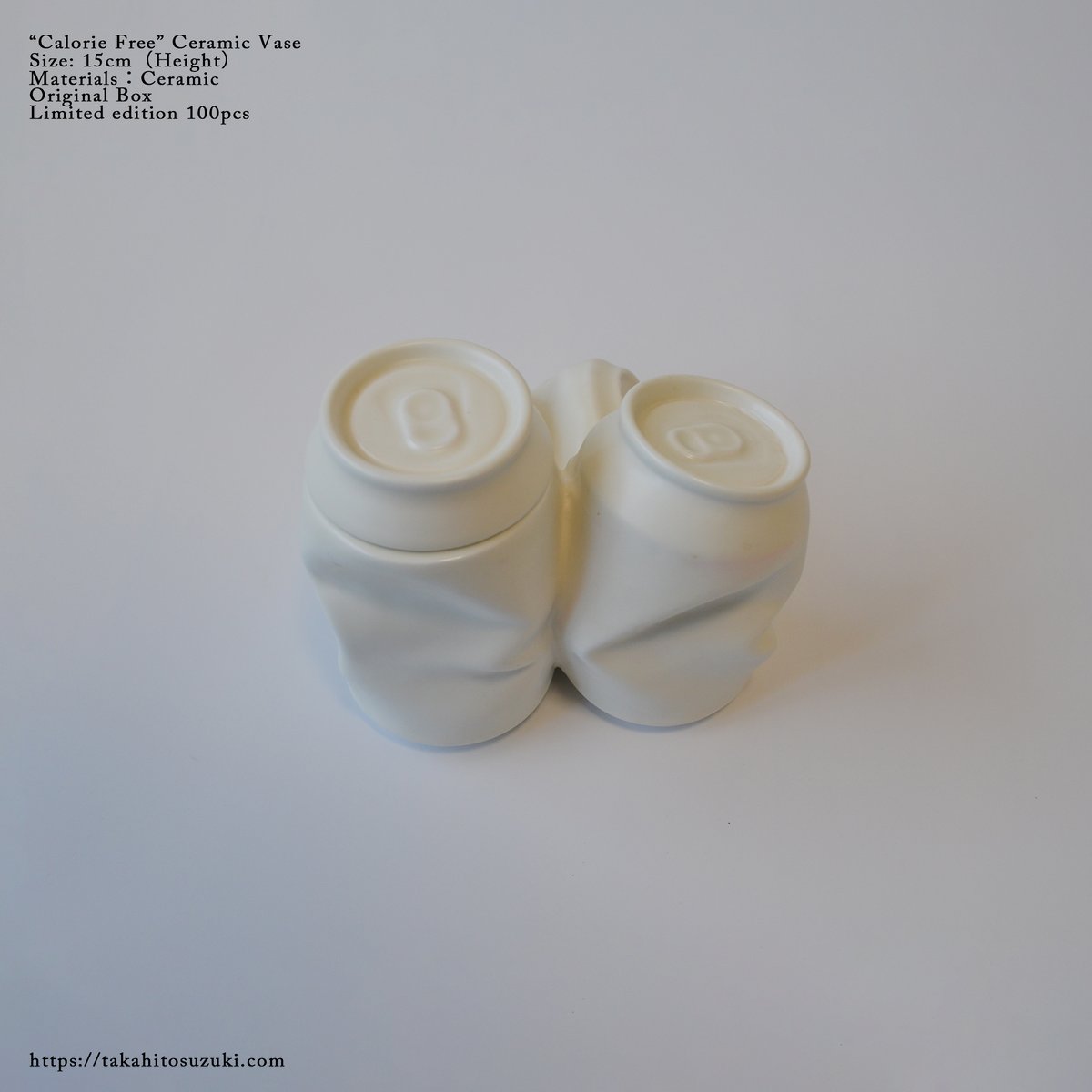 Calorie Free Ceramic Vase コカコーラ 花瓶 陶器 数量限定] Calorie Free Ceramic Vase | Hunt Tokyo