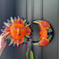 CERAMIC SUN&MOON WALL HANGINGS (1点物)