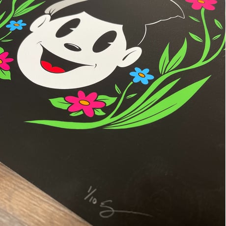 残り1 Ezra Brown : “Flower print ” Art Print