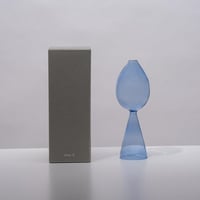 clear b Bud Vase clear aqua ガラス 花瓶 一輪挿し