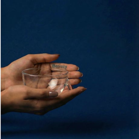 clear b Glass Incense Burner S インセンス ホルダー お香立て