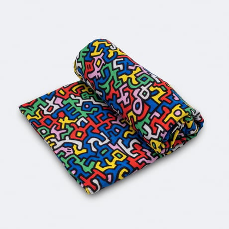 ETTA LOVES x KEITH HARING XL 'BRAZIL' MUSLIN - for 5+ month old babies