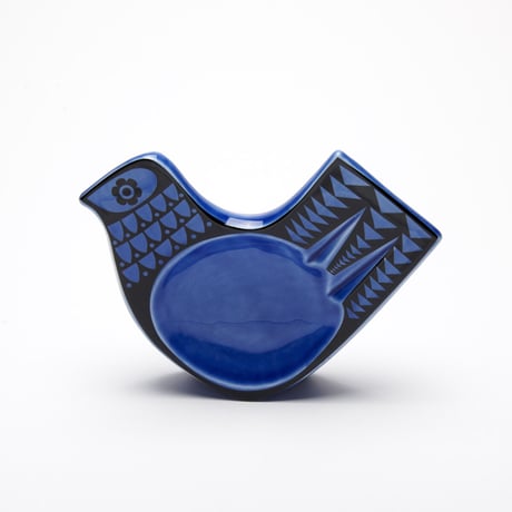 Magpie x Hornsea Bird Dish small  (BLUE&YELLOW)