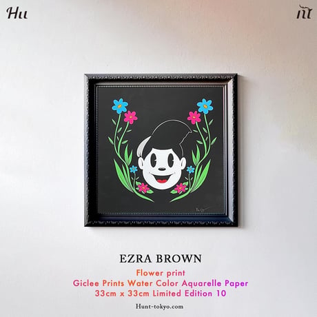 残り1 Ezra Brown : “Flower print ” Art Print