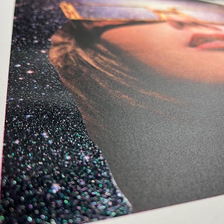 残り1枚 Mind Blown - 5 colour silkscreen with glitter varnish