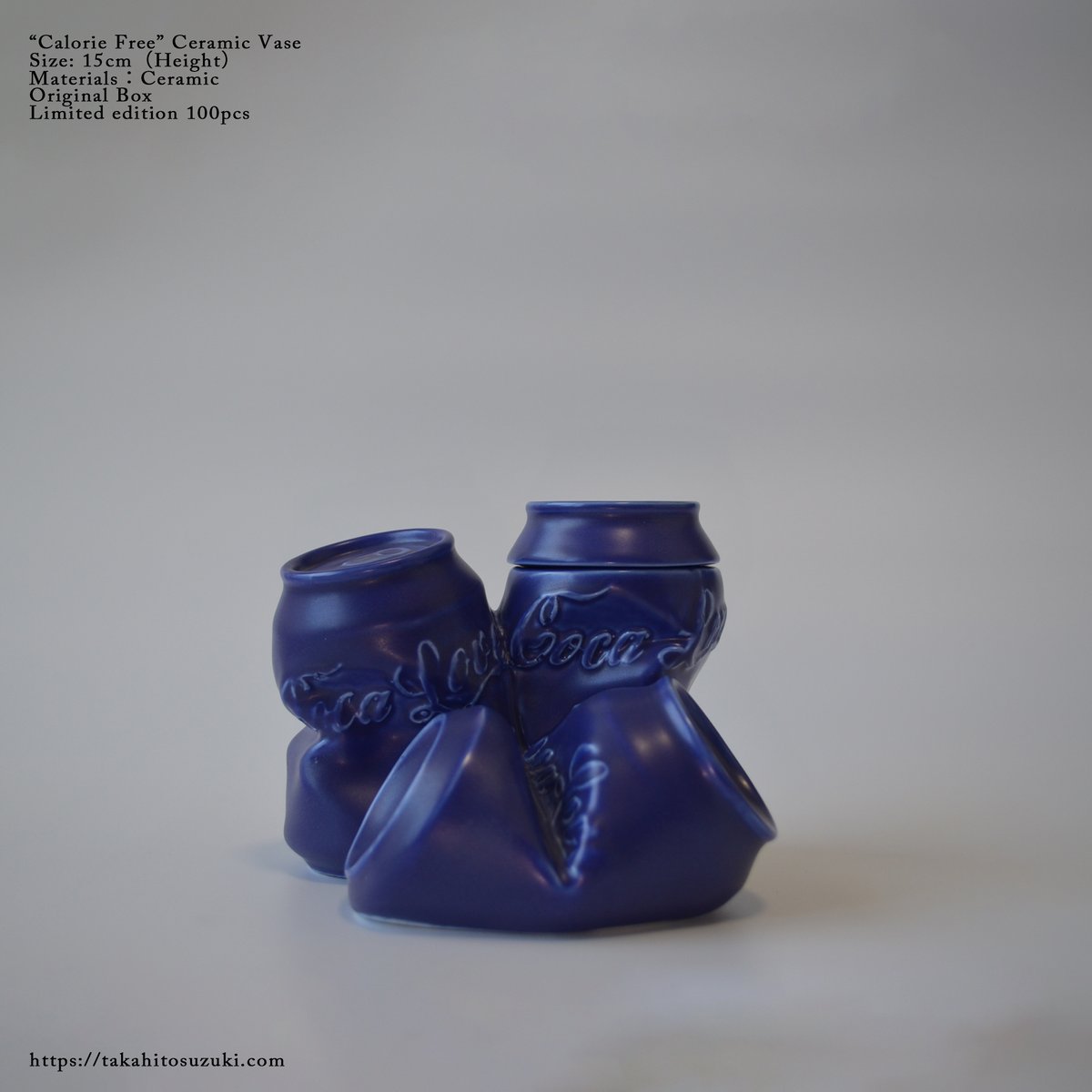 Calorie Free Ceramic Vase コカコーラ 花瓶 陶器 数量限定] Calorie Free Ceramic Vase | Hunt Tokyo