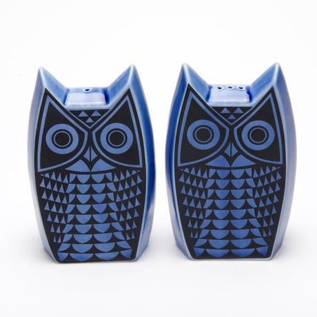 Magpie x Hornsea Owl Cruet Set - Blue or Yellow