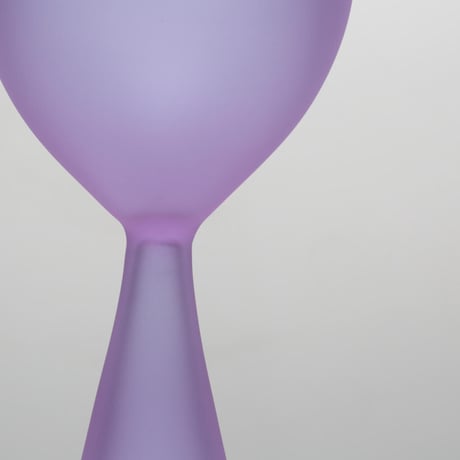 clear b Bud Vase Frosted Violet 花瓶 一輪挿し ガラス