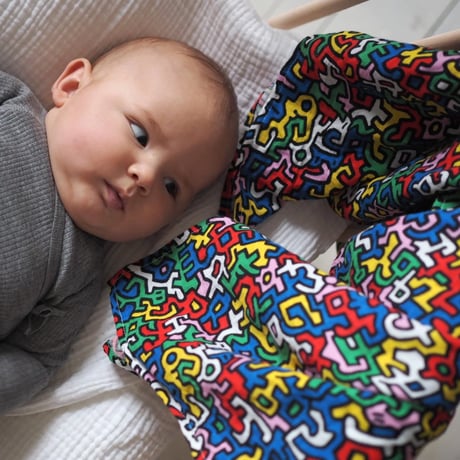 ETTA LOVES x KEITH HARING 2-PACK MUSLIN SQUARES - for 0 to 4 months & 5+ month old babies