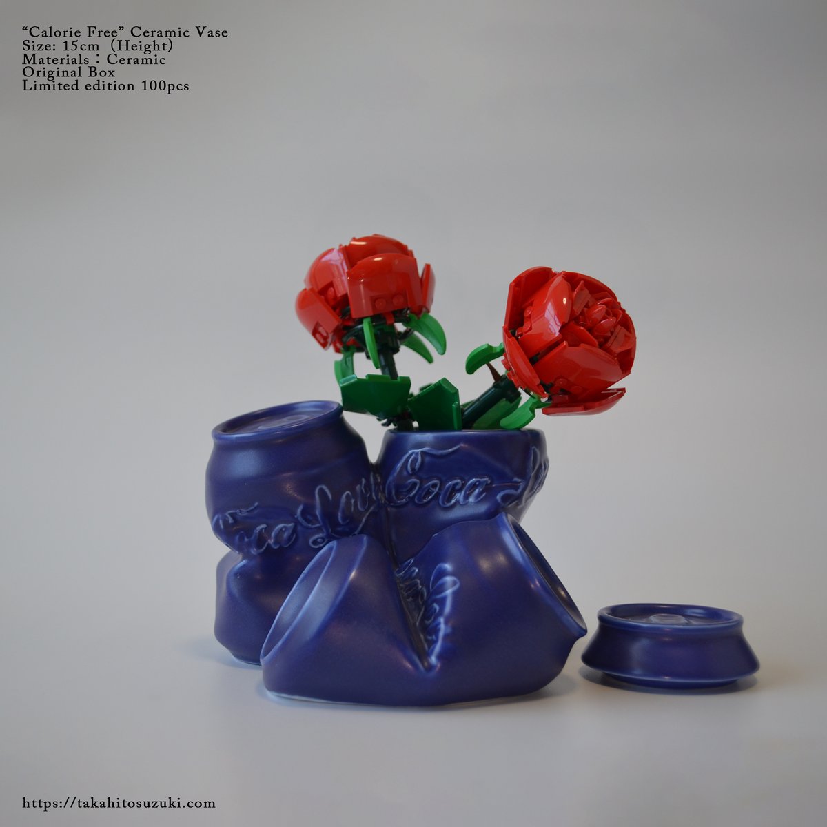 Calorie Free Ceramic Vase コカコーラ 花瓶 陶器 数量限定] Calorie Free Ceramic Vase | Hunt Tokyo